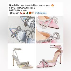 Brand new.  Pink size 9.   Silver size 9.